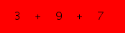 enter the sum of these 3 numbers