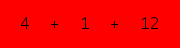 enter the sum of these 3 numbers