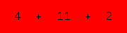 enter the sum of these 3 numbers