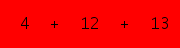 enter the sum of these 3 numbers