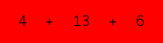enter the sum of these 3 numbers