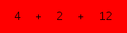 enter the sum of these 3 numbers
