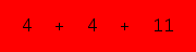 enter the sum of these 3 numbers