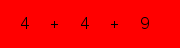 enter the sum of these 3 numbers