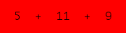enter the sum of these 3 numbers