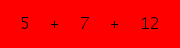 enter the sum of these 3 numbers