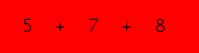 enter the sum of these 3 numbers