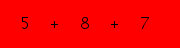 enter the sum of these 3 numbers