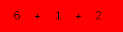 enter the sum of these 3 numbers