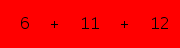 enter the sum of these 3 numbers