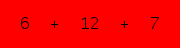 enter the sum of these 3 numbers