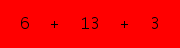 enter the sum of these 3 numbers