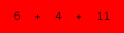 enter the sum of these 3 numbers