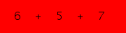 enter the sum of these 3 numbers