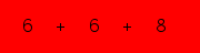 enter the sum of these 3 numbers