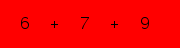enter the sum of these 3 numbers