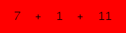 enter the sum of these 3 numbers