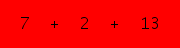 enter the sum of these 3 numbers