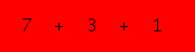 enter the sum of these 3 numbers