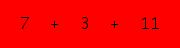 enter the sum of these 3 numbers