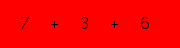 enter the sum of these 3 numbers