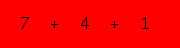 enter the sum of these 3 numbers