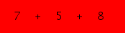 enter the sum of these 3 numbers