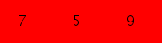 enter the sum of these 3 numbers