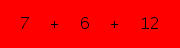 enter the sum of these 3 numbers