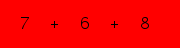 enter the sum of these 3 numbers