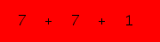 enter the sum of these 3 numbers