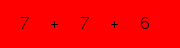 enter the sum of these 3 numbers