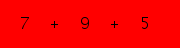 enter the sum of these 3 numbers