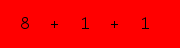 enter the sum of these 3 numbers