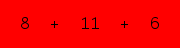 enter the sum of these 3 numbers