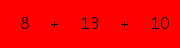 enter the sum of these 3 numbers