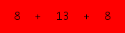 enter the sum of these 3 numbers