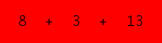 enter the sum of these 3 numbers