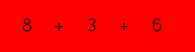 enter the sum of these 3 numbers
