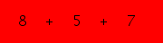 enter the sum of these 3 numbers