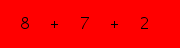 enter the sum of these 3 numbers