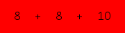 enter the sum of these 3 numbers