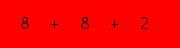 enter the sum of these 3 numbers