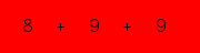 enter the sum of these 3 numbers