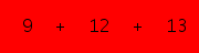 enter the sum of these 3 numbers