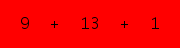 enter the sum of these 3 numbers