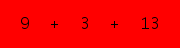 enter the sum of these 3 numbers