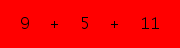 enter the sum of these 3 numbers