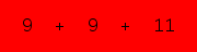 enter the sum of these 3 numbers