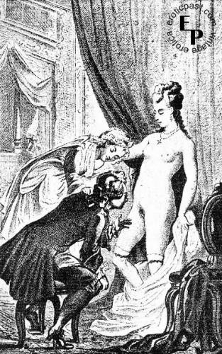 French Antique Sex Art Drawings - Vintage French Erotic Art Bondage | BDSM Fetish